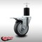 Service Caster 4'' SS Thermoplastic Rubber Swivel 1-3/4'' Expanding Stem Caster Total Lock Brake SCC-SSEXTTL20S414-TPRB-134 - alternate 4